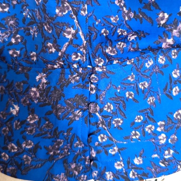 See by Chloé Floral Blouse – Size 44 (US 8) – Vibrant Blue Print - Picture 2 of 7